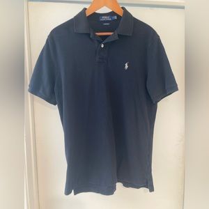 Men’s Ralph Lauren Black Polo Shirt - Classic Fit - Medium